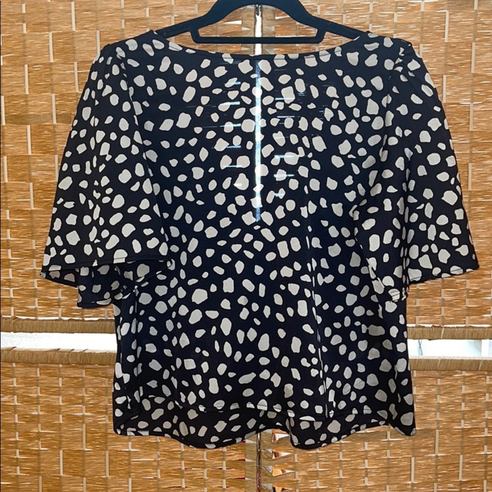 LOFT cheetah print blouse